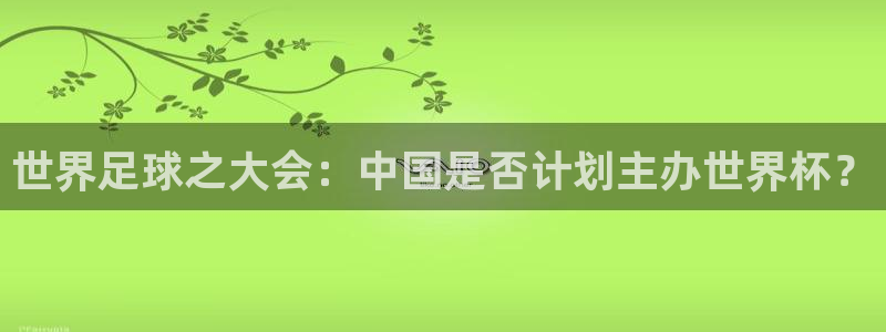世界杯球队排名：世界足球之大会：中国是否计划主办世界杯？
